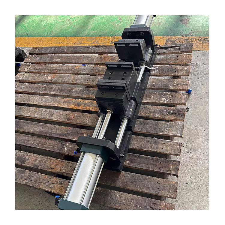 이중 단일 개방형 공압 플랫 바이스